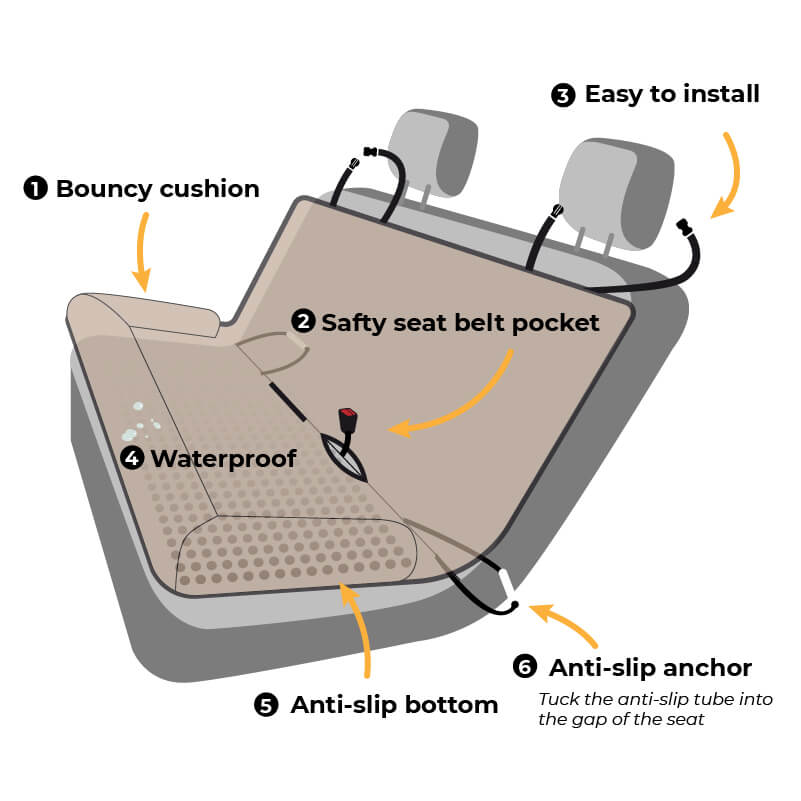 Dog Car Booster Seat Bed