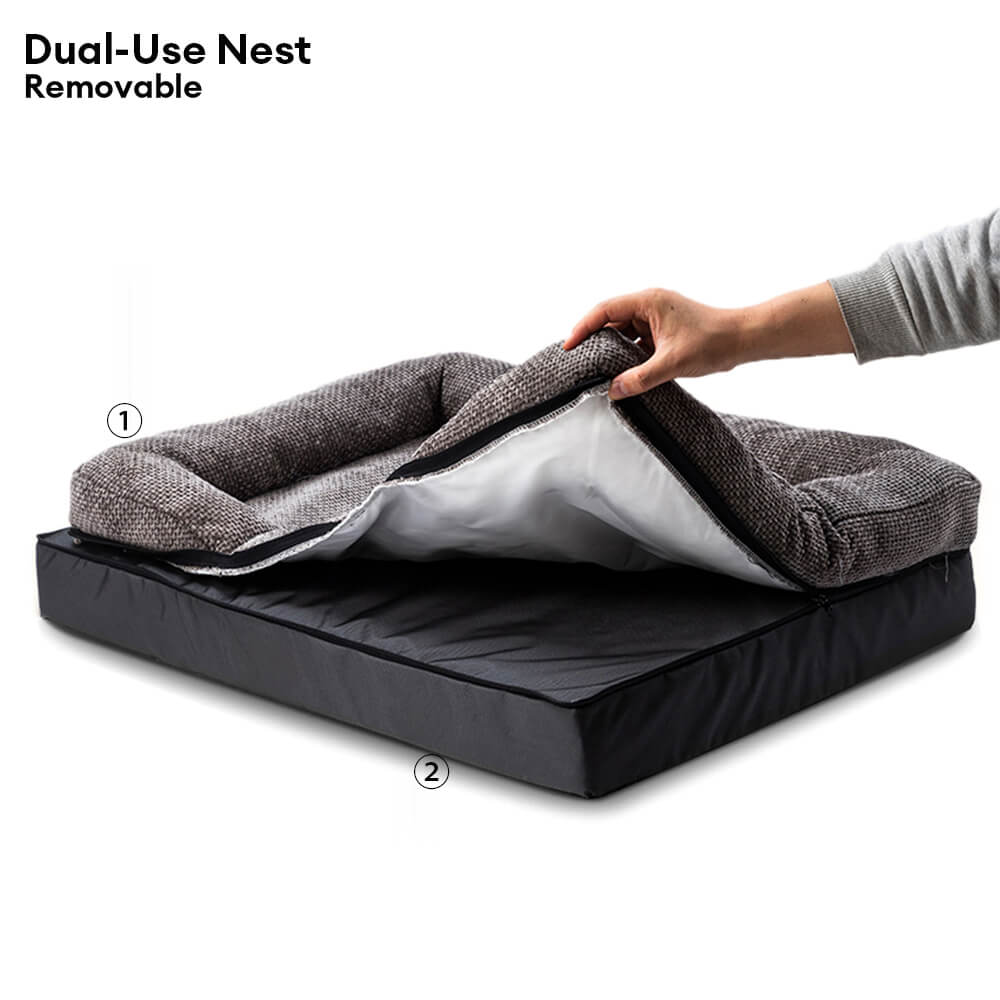 Spacious Cosy Durable Orthopaedic Washable Dog & Cat Bed