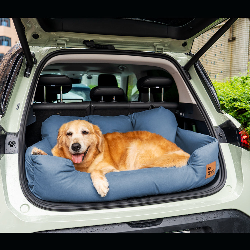 Travel Bolster Safety Medium Large Dog Car Back Seat Bed