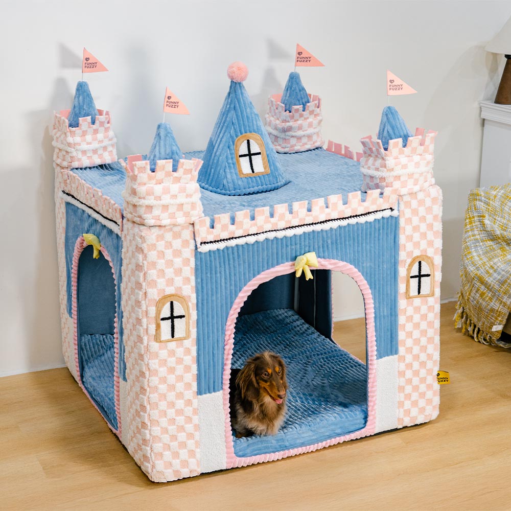 FUNNYFUZZY &Cosy Orthopaedic Kids Indoor Play Tent Dog Tent Bed - Fairytale Dreamland