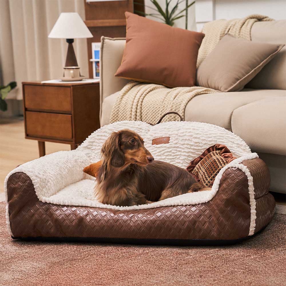 Classic Cosy Cushioning Pillow Bolster Dog Sofa Bed - Sofa Potato