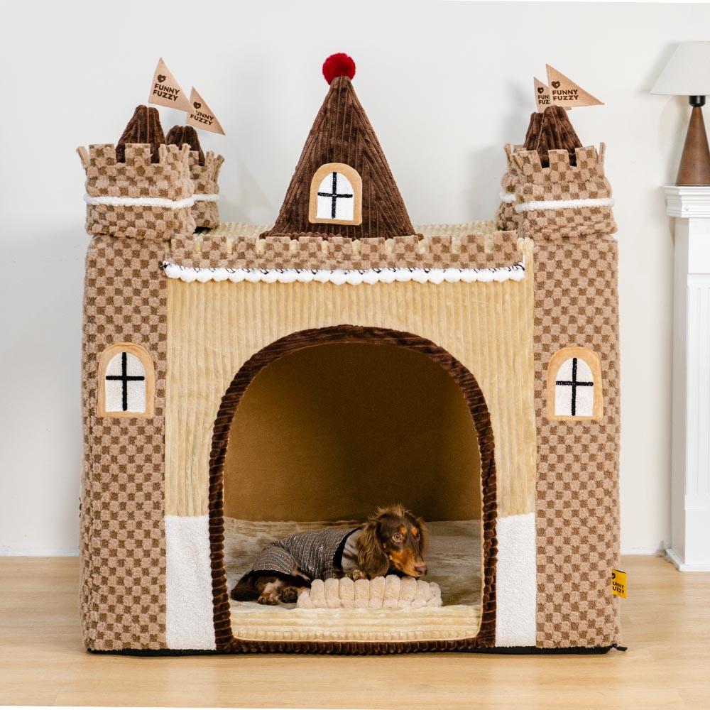 FUNNYFUZZY &Cosy Orthopaedic Kids Indoor Play Tent Dog Tent Bed - Fairytale Dreamland