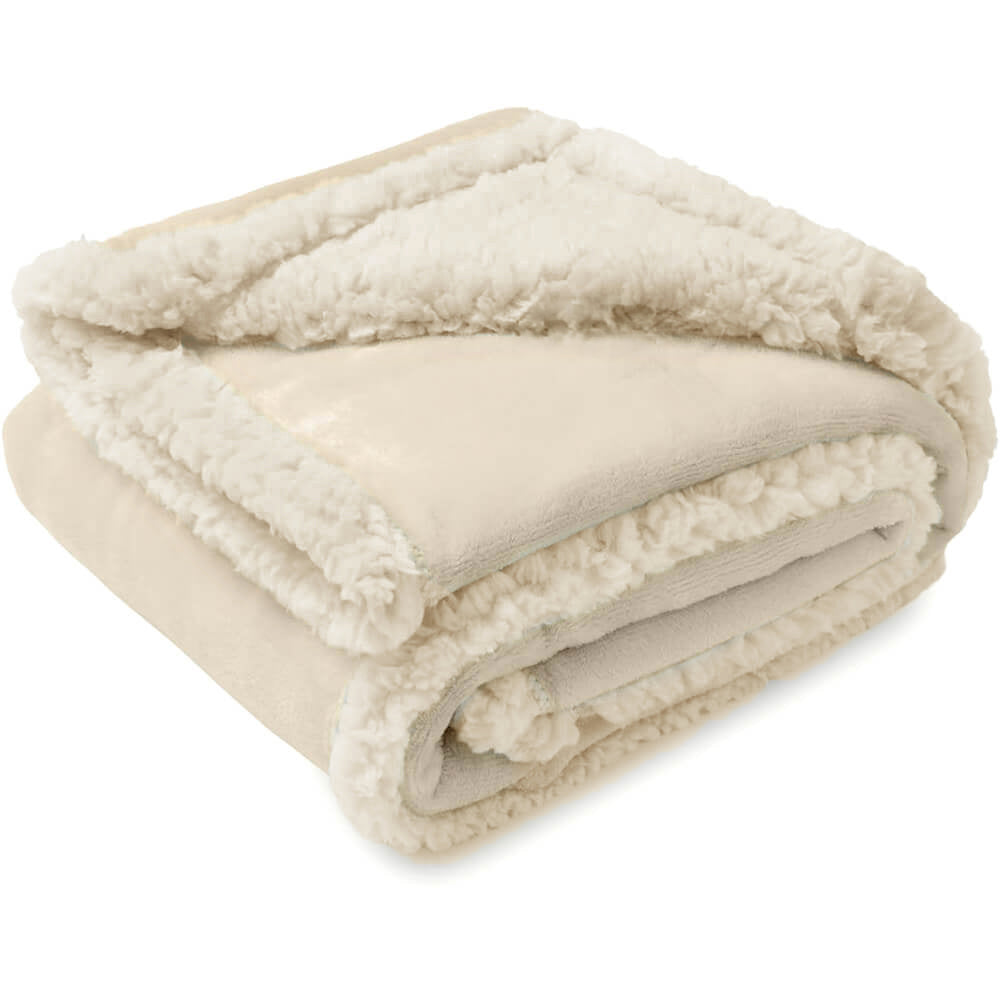 Waterproof Flannel Sherpa Fleece Thickened Dog Blanket