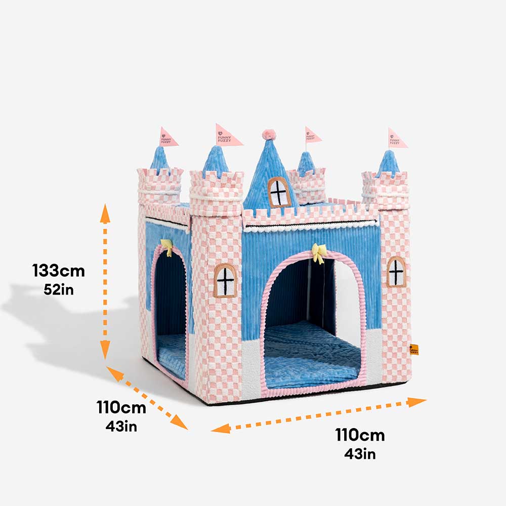 FUNNYFUZZY &Cosy Orthopaedic Kids Indoor Play Tent Dog Tent Bed - Fairytale Dreamland