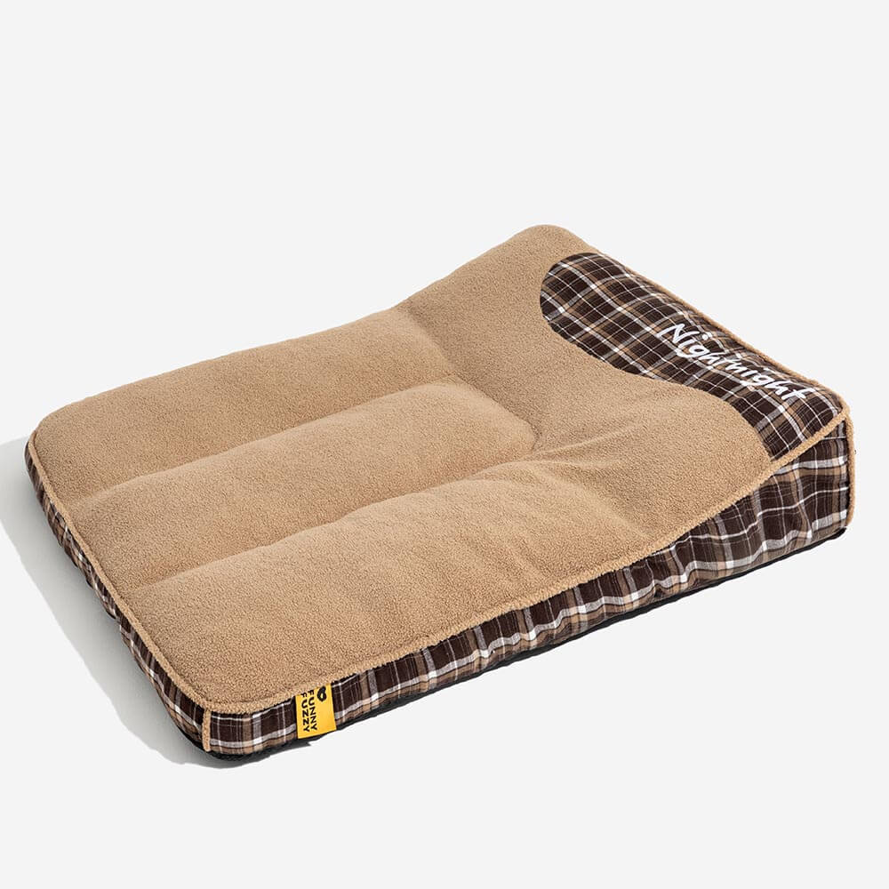 Extra Large Washable Teddy Fluffy Orthopaedic Rectangle Dog Bed - Night-night