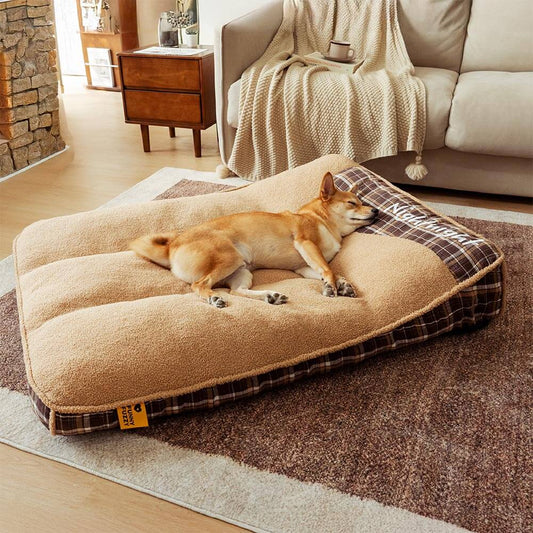 Extra Large Washable Teddy Fluffy Orthopaedic Rectangle Dog Bed - Night-night