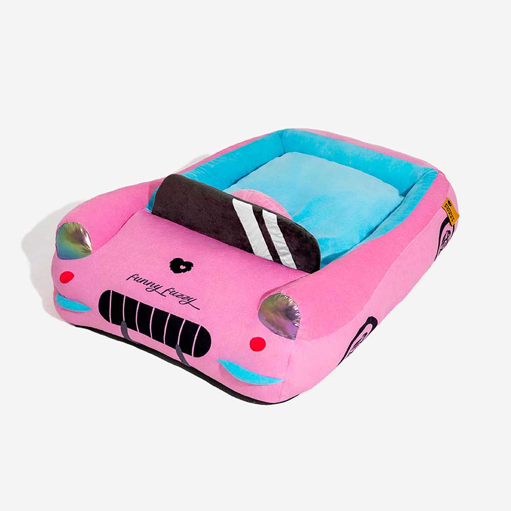 Classic Convertible Race Car Bolster Pet Bed - Fast＆Fur