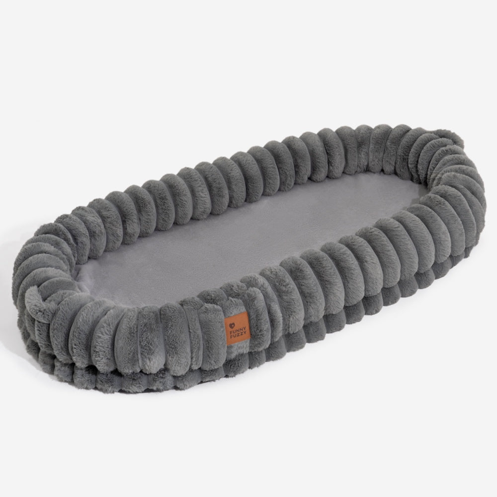 Classic Fluffy Super Large Donut Human Dog Bed - Cuddle Cradle