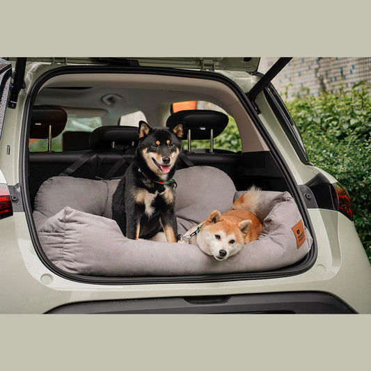 Travel Bolster Safety Medium Large Dog Car Back Seat Bed