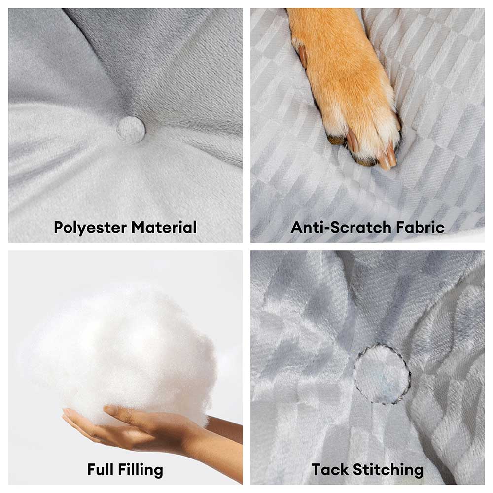 Dual-Sided Cosy Plush Washable Calming Dog Mat