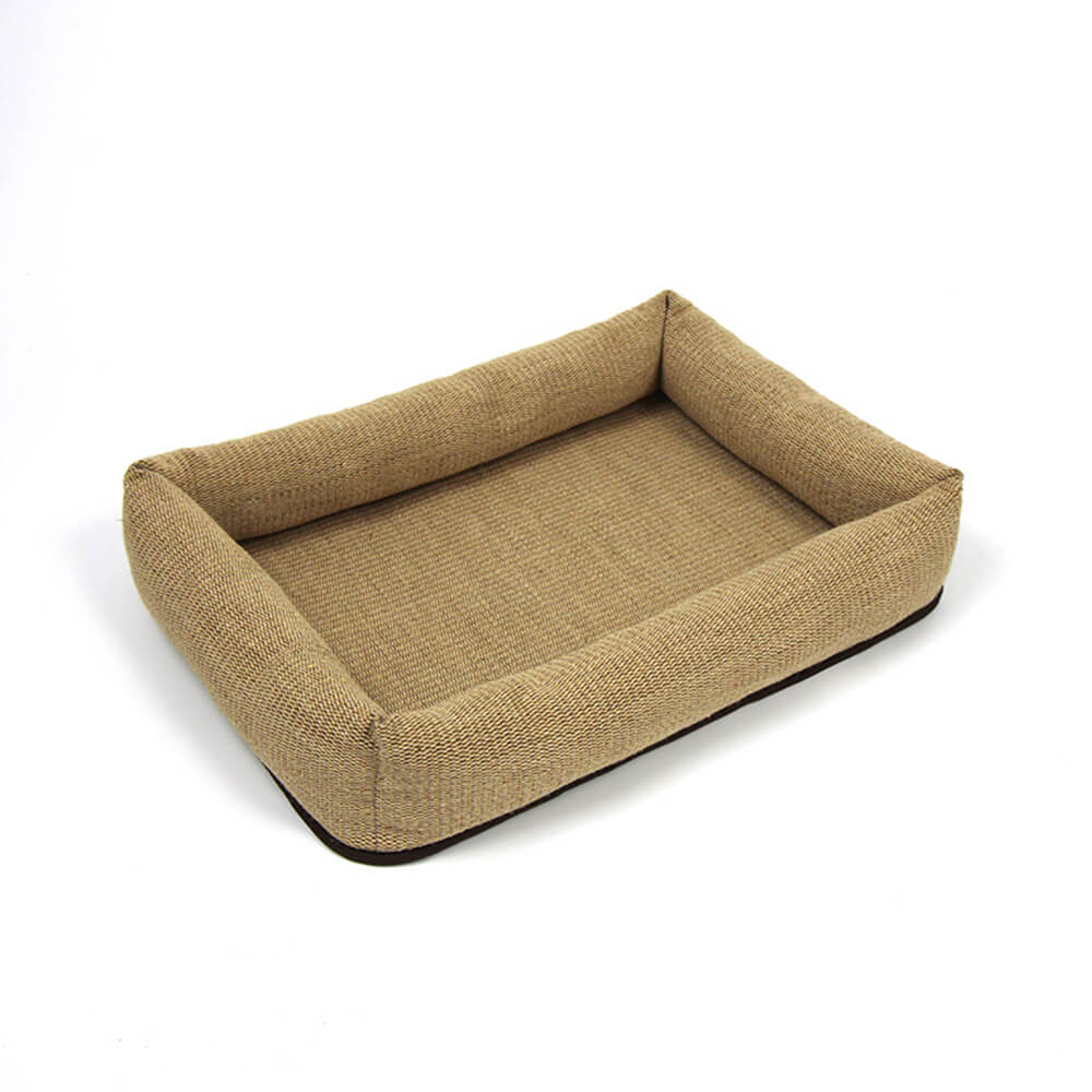 Durable Natural Jute Fibre Scratch-Resistant Cat Bed