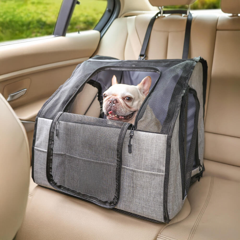 Travel-Friendly Foldable Portable Breathable Dog & Cat Car Seat & Carrier Bag