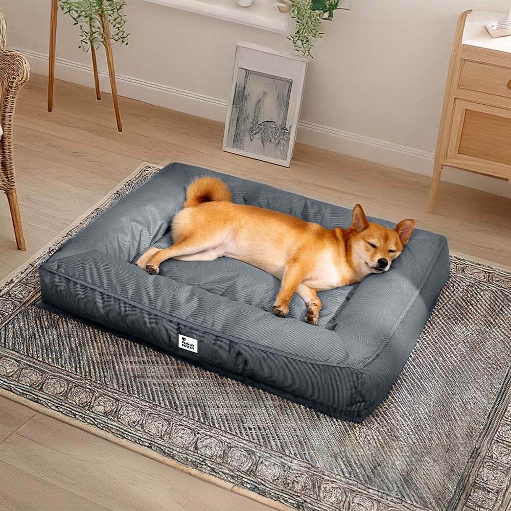 Fully Orthopaedic Surround Support Waterproof Fabric Anti-Anxiety Large Dog Bed