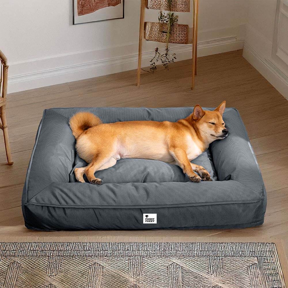 Fully Orthopaedic Surround Support Waterproof Fabric Anti-Anxiety Large Dog Bed