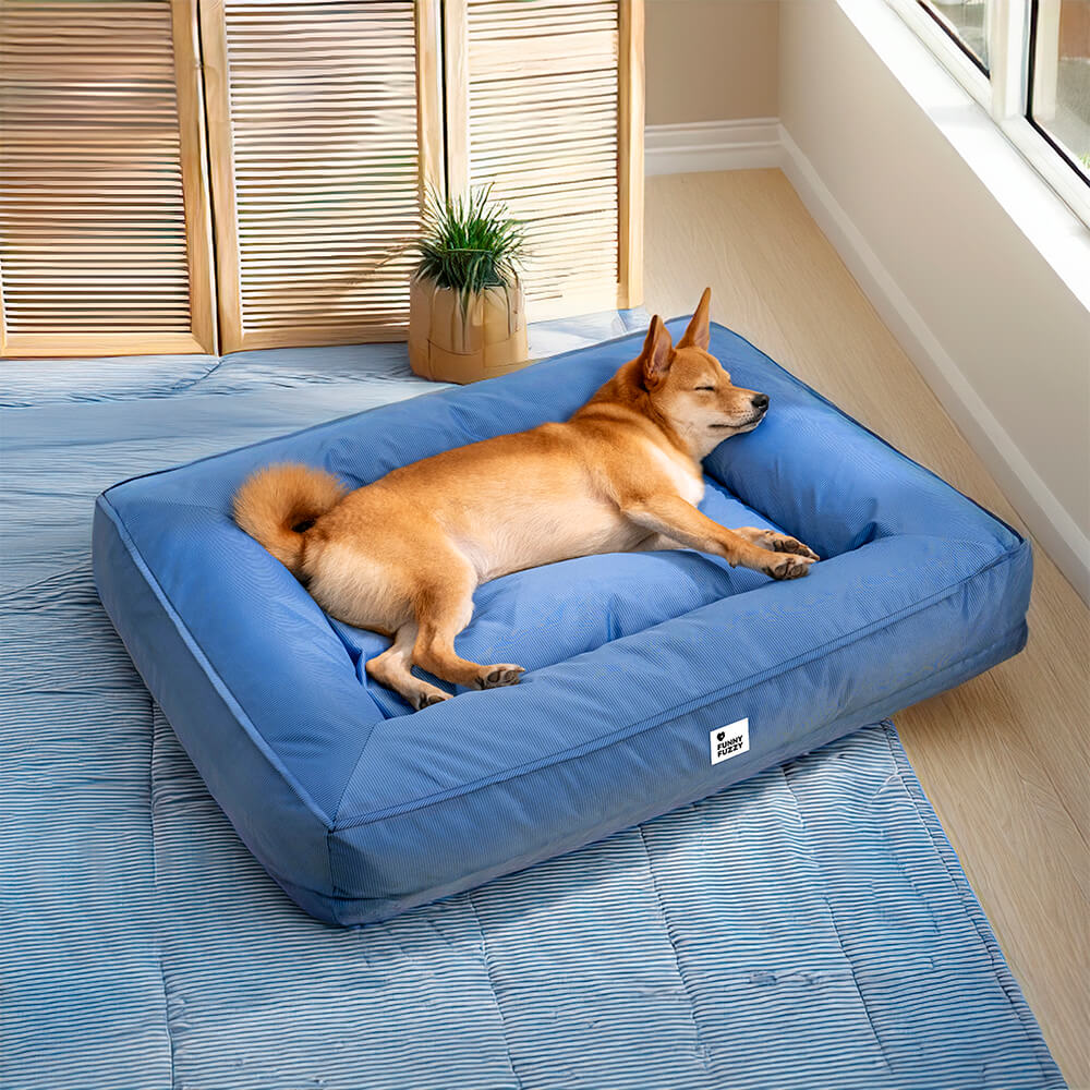 Fully Orthopaedic Surround Support Waterproof Fabric Anti-Anxiety Large Dog Bed