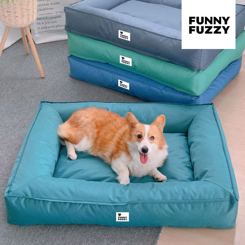 Fully Orthopaedic Surround Support Waterproof Fabric Anti-Anxiety Large Dog Bed