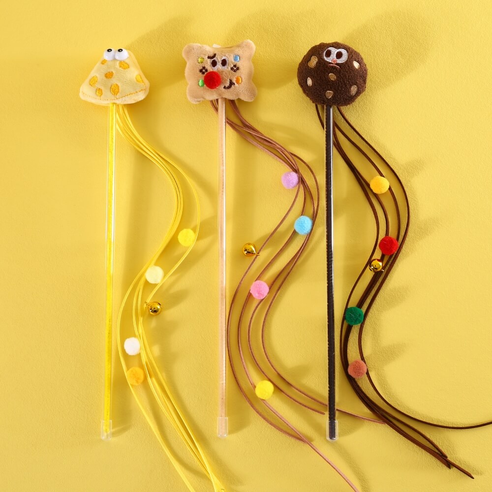 Funny Cookie Cat Teaser Stick Set