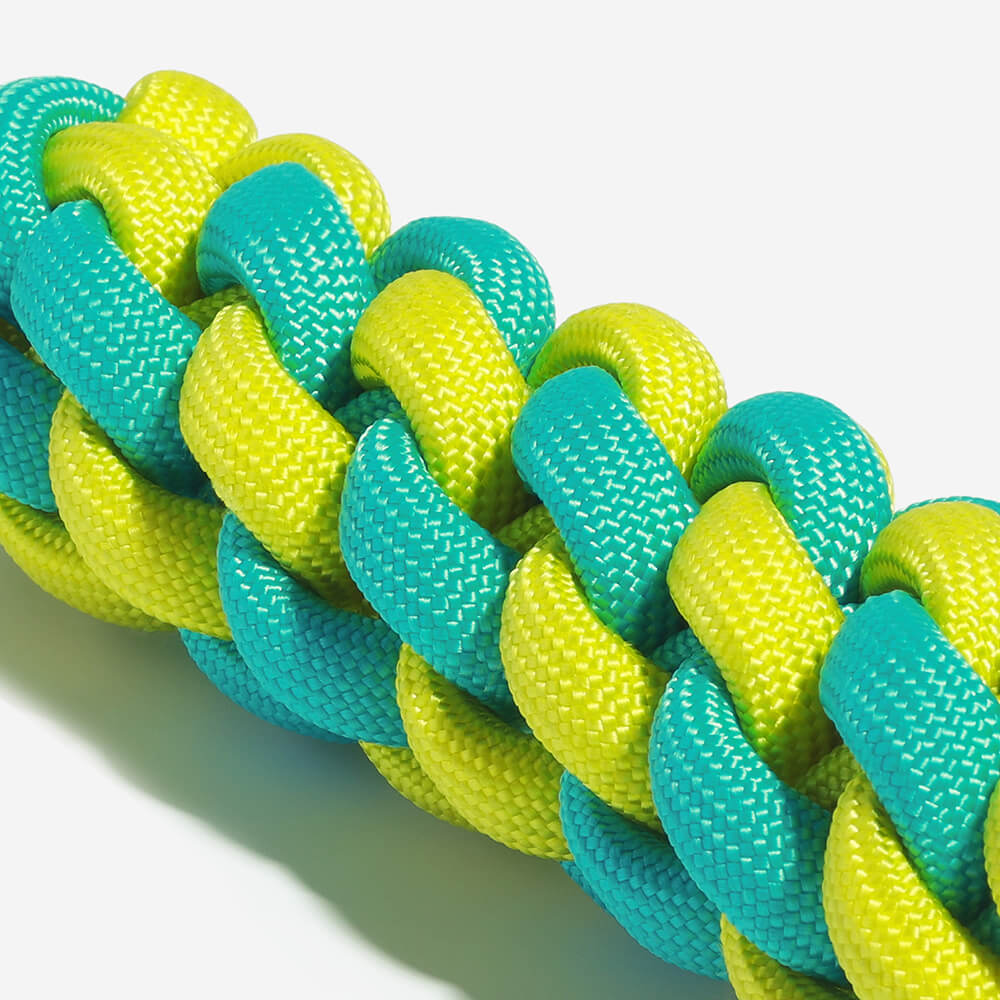 Braided Rope Stick Tug Dog Toy - Colour Clash