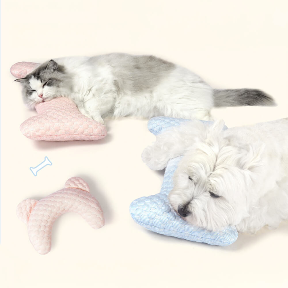 Bear Ear Shaped Cooling - Fibre Neck Support Washable Pet Pillow