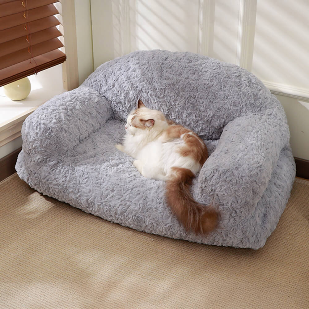 Cosy Full Support Warm Removable Washable Dog & Cat Sofa Bed