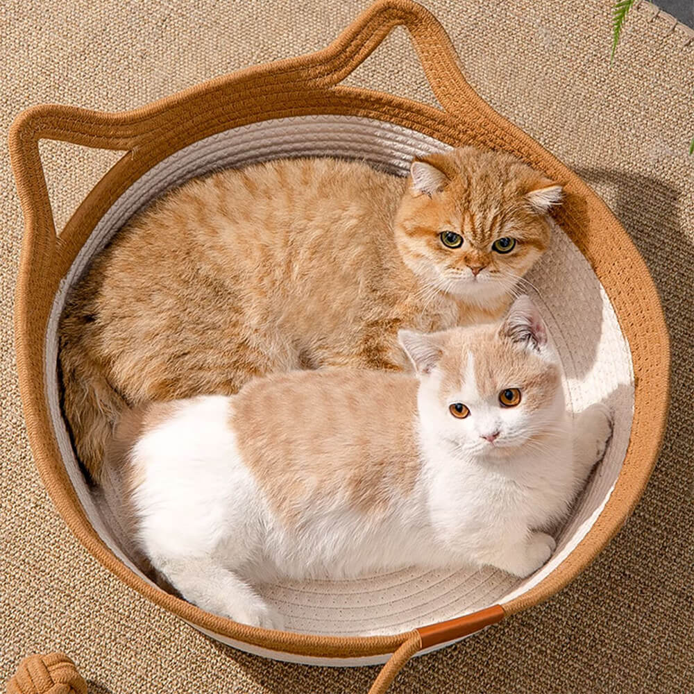 Handmade Cosy Multi-Use Durable Woven Cat Nest Bed