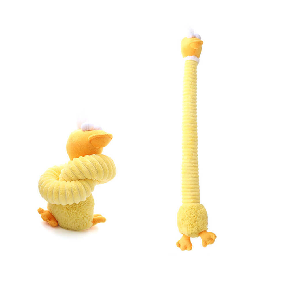 Long Neck Animal Squeaky Plush Dog Toy Interactive Chew Toy