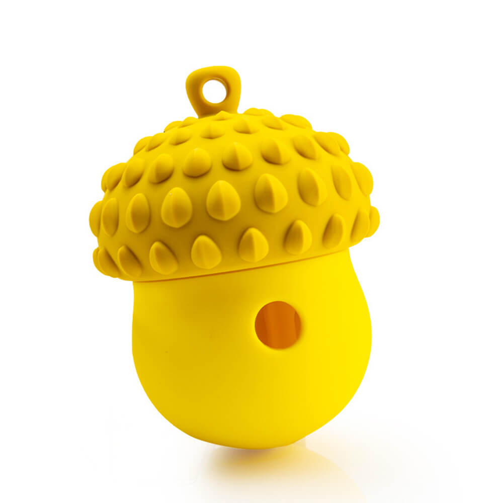 Pine cone Shape Interactive Leaking Food Ball Slow Feeder Dog Toy