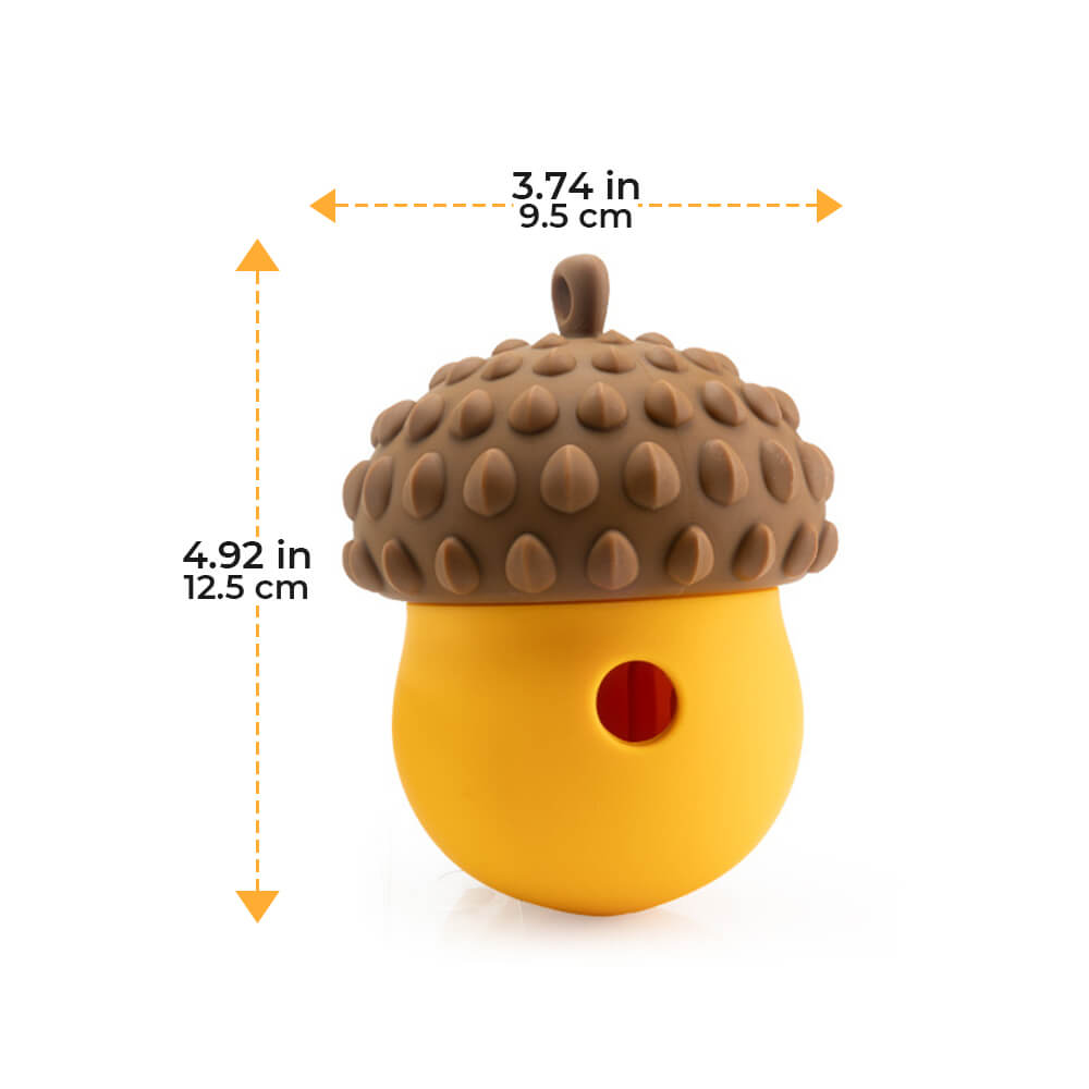 Pine cone Shape Interactive Leaking Food Ball Slow Feeder Dog Toy