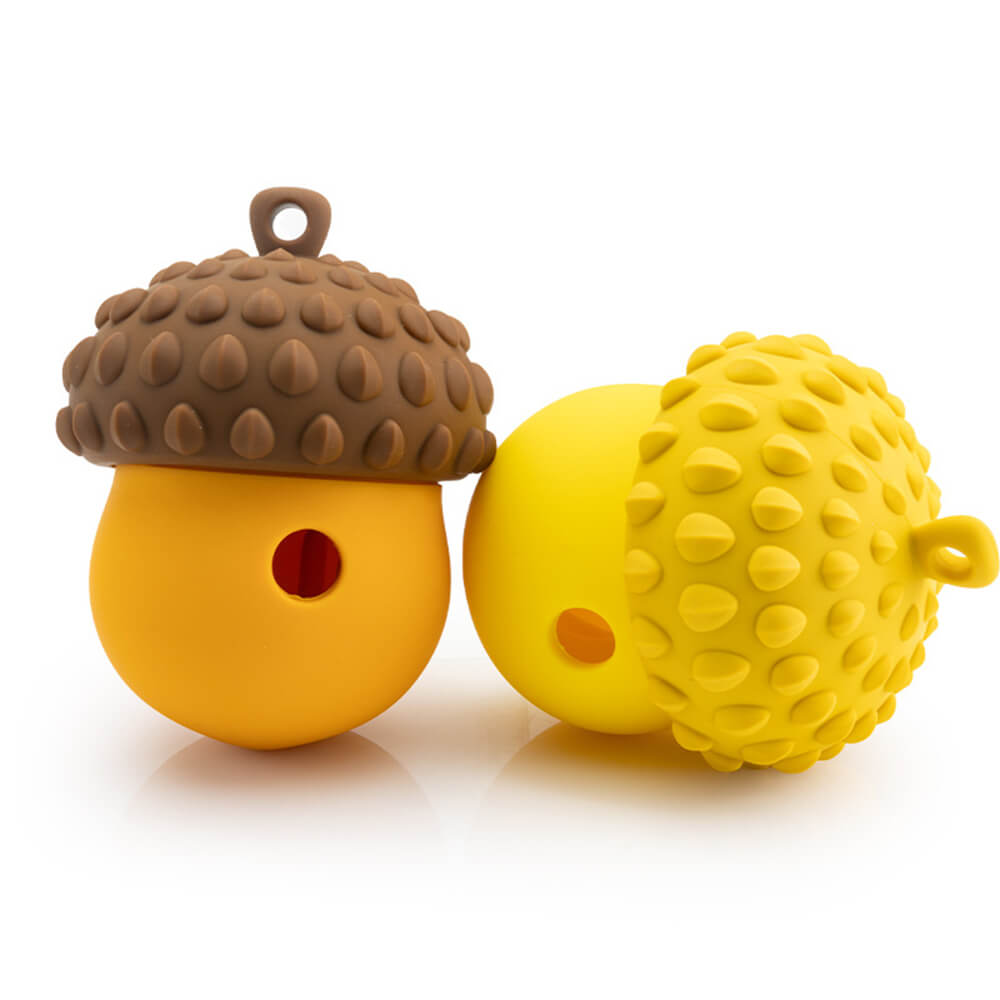 Pine cone Shape Interactive Leaking Food Ball Slow Feeder Dog Toy