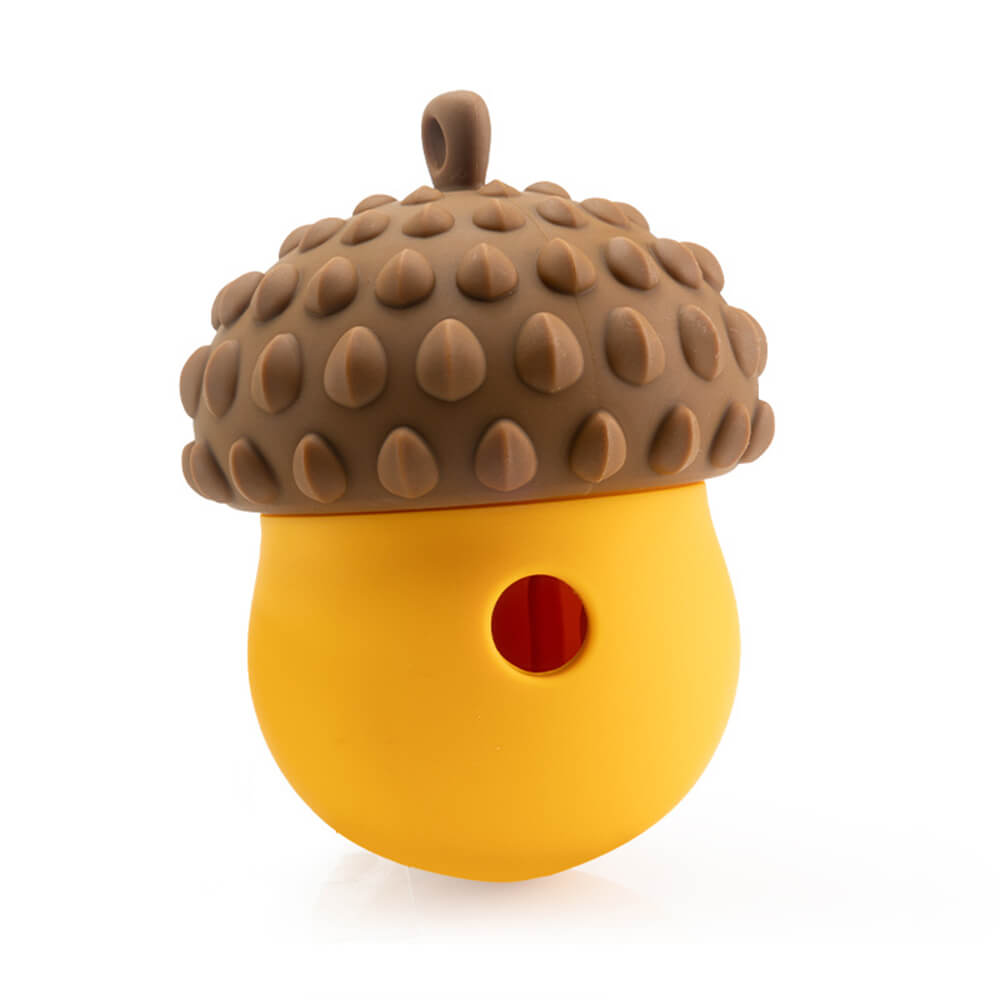 Pine cone Shape Interactive Leaking Food Ball Slow Feeder Dog Toy