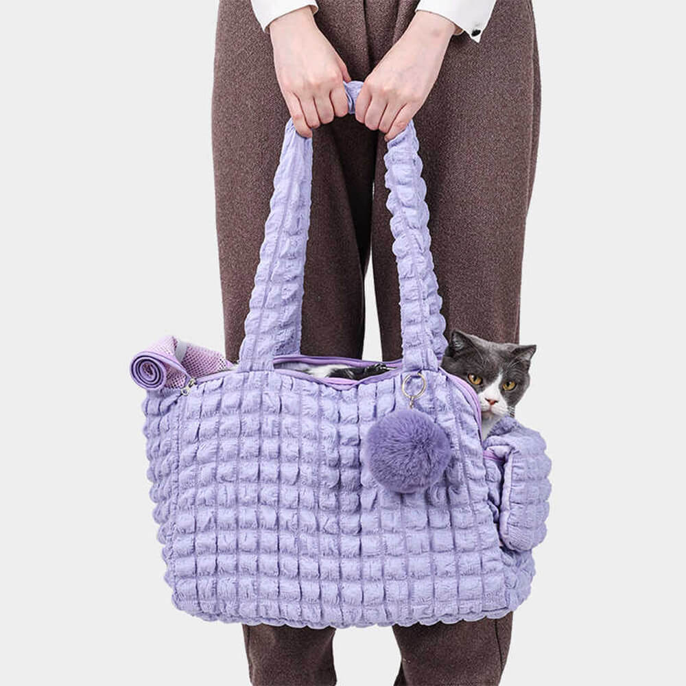 Trendy Cosy Lightweight Breathable Detachable Pet Carrier Shoulder Bag