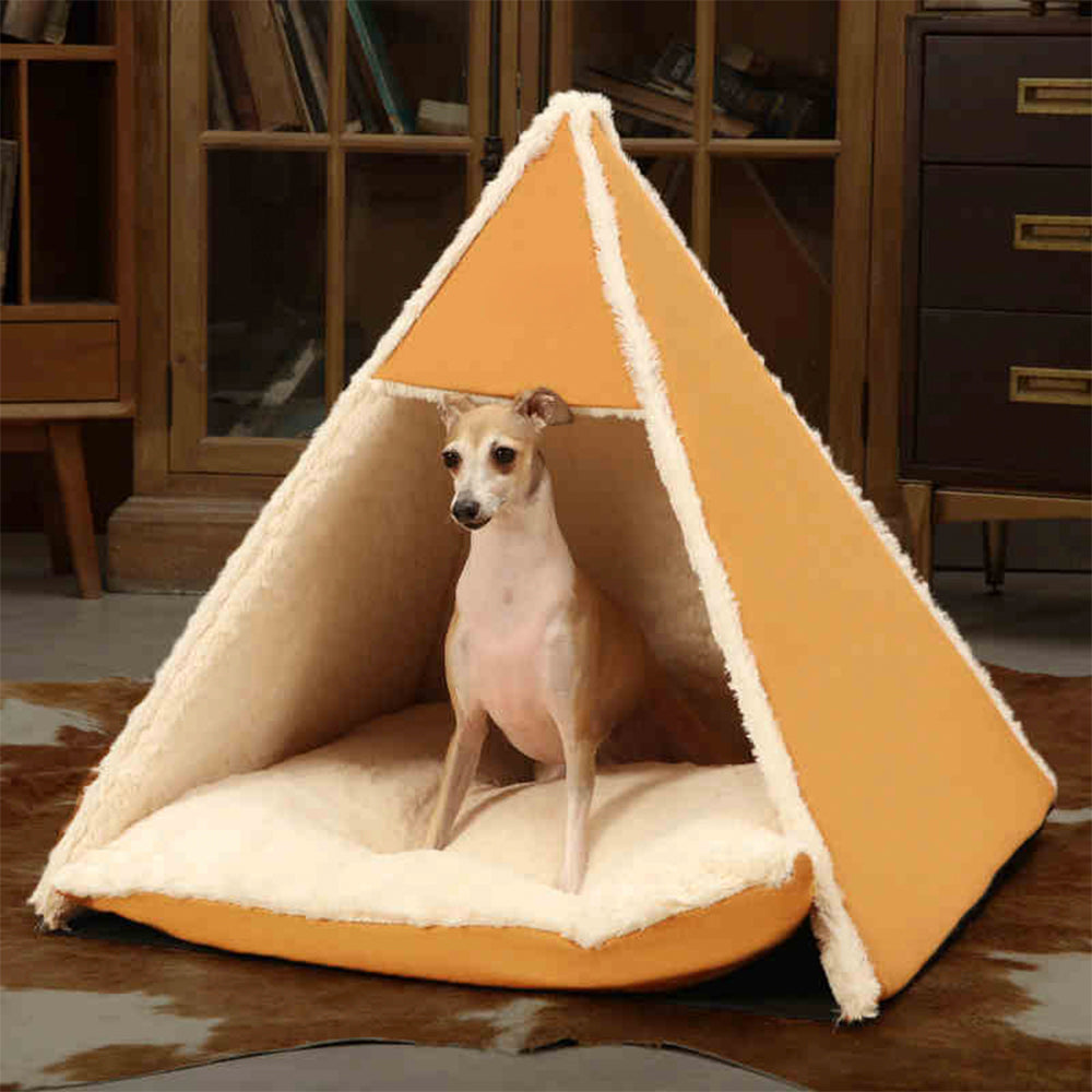 Triangle Large Space Warm Skin-Friendly Camping Dog & Cat Tent Bed