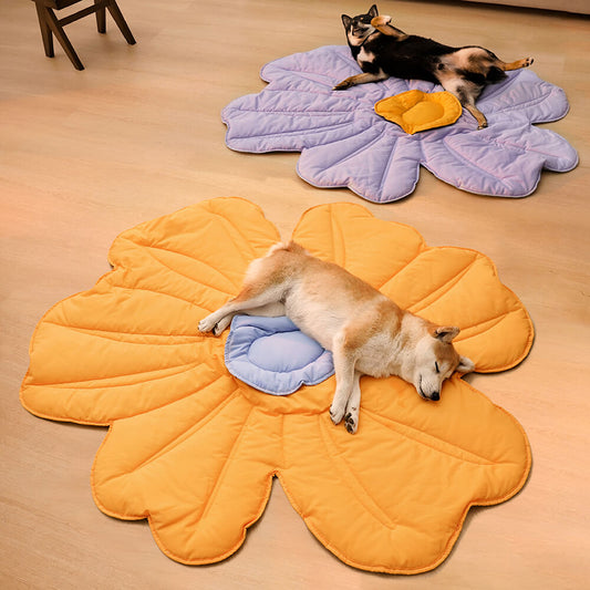 Super Large Flower Shape Human Mat Dog Blanket