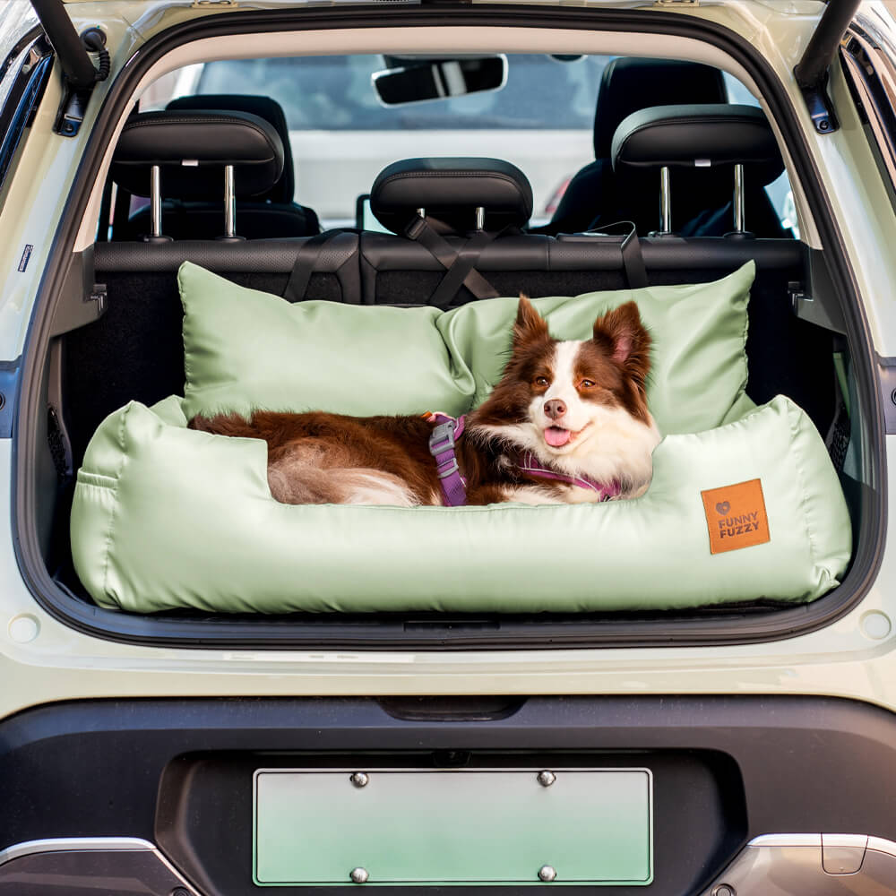 Travel Bolster Safety Medium Large Dog Car Back Seat Bed