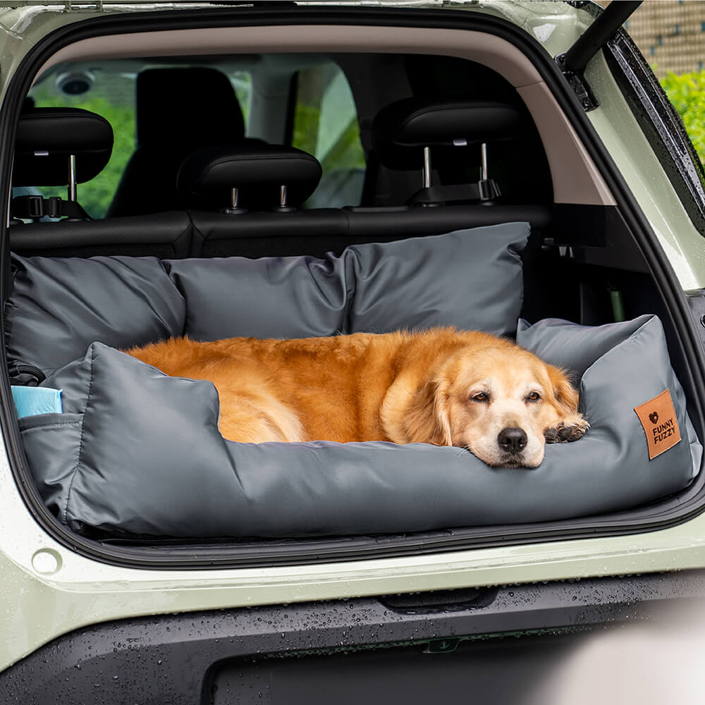 Travel Bolster Safety Waterproof Medium Large Dog Car Back Seat Bed