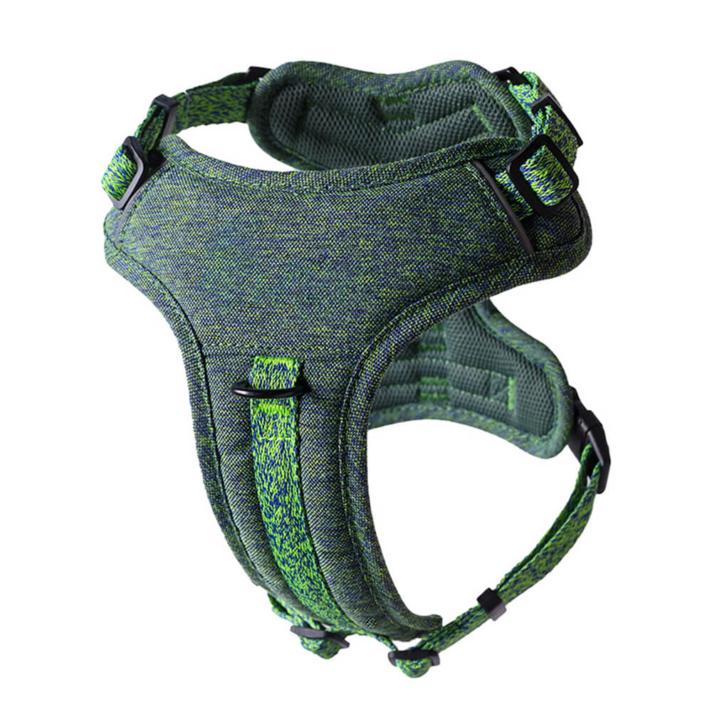 Eco-friendly Recycled Fabric No-Pull Dog Harness and Lead