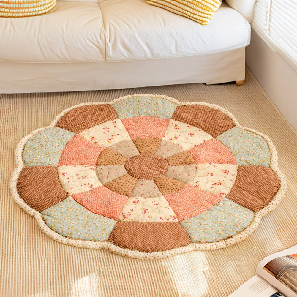 Large Flower Shape Floral Chic Pet Mat