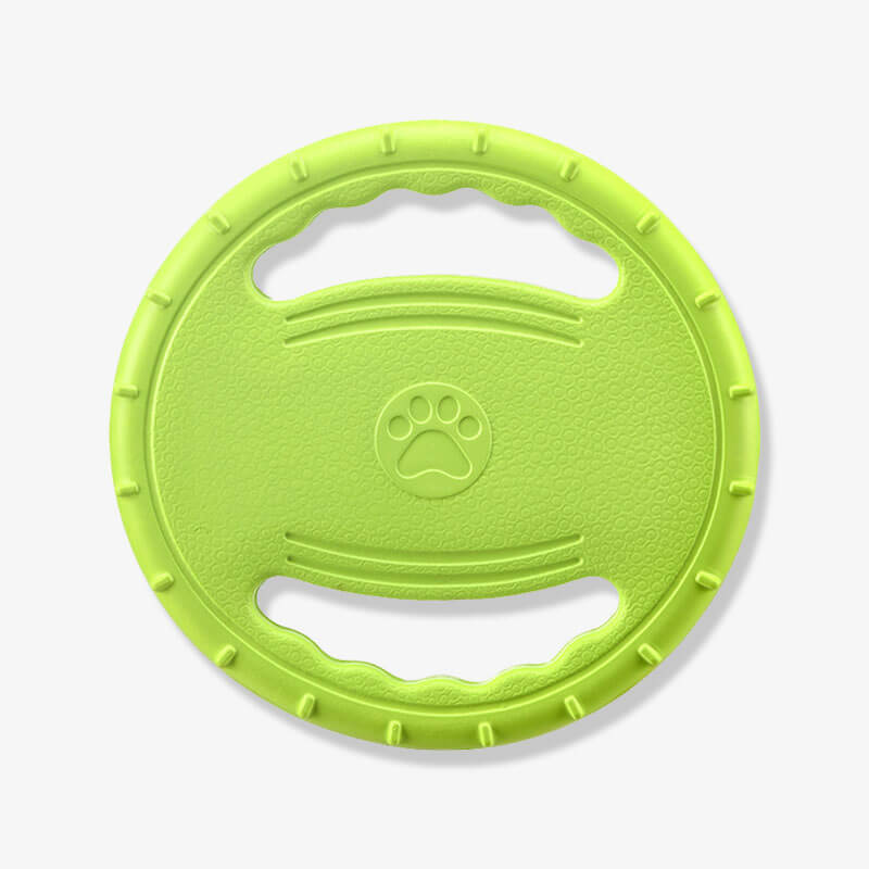 Steering Wheel Rubber Throw Toy Interactive Dog Flying Disc