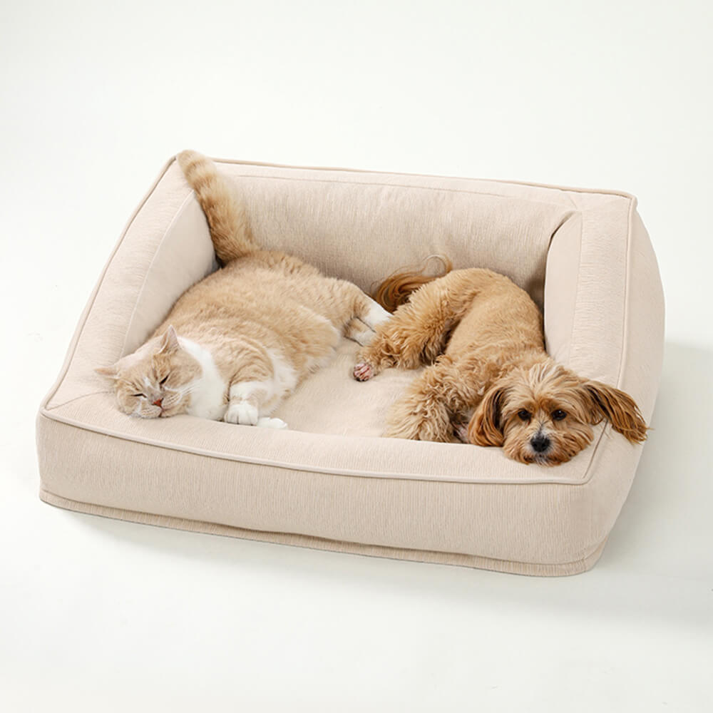 Comfort Orthopaedic Support Dog Sofa Bed with Pillows