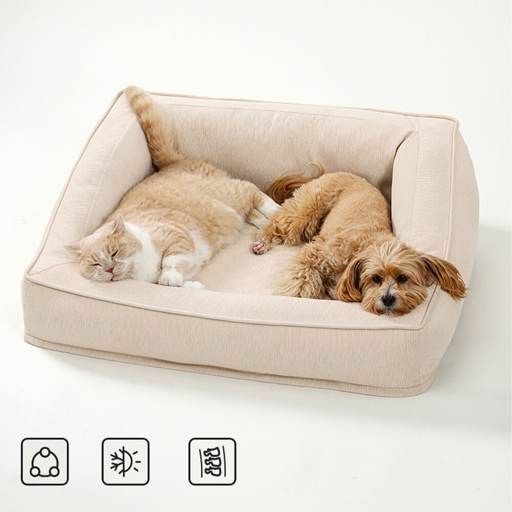 Comfort Orthopaedic Support Dog Sofa Bed with Pillows