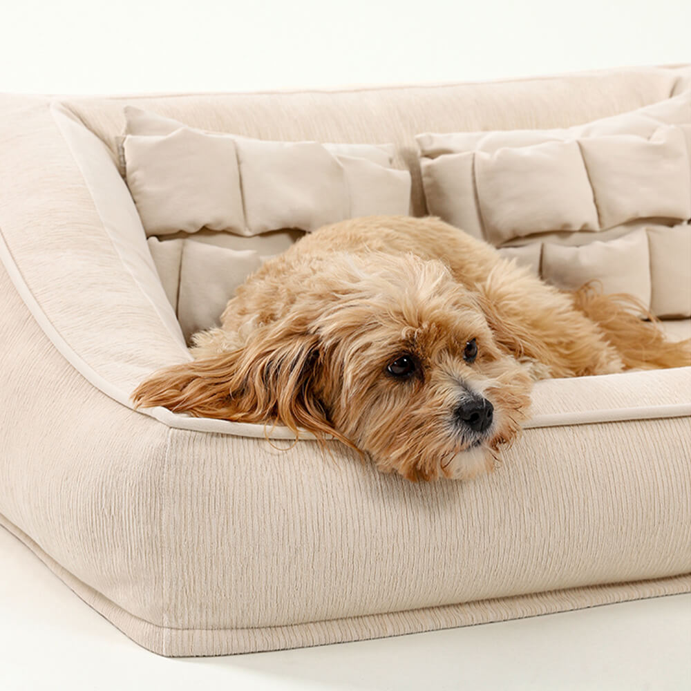 Comfort Orthopaedic Support Dog Sofa Bed with Pillows