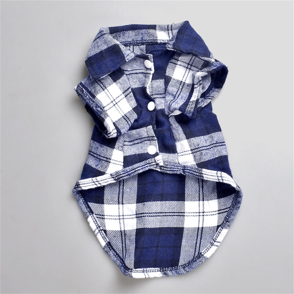 Classic Plaid Dog Shirt - Cosy and Stylish for Every Occasion